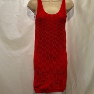 Bebe red bodycom mini dress